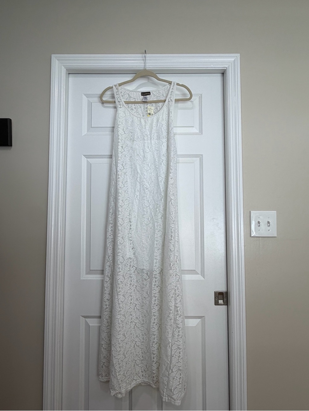 NWT Tommy Bahama White Lace Swim Coverup Maxi size M